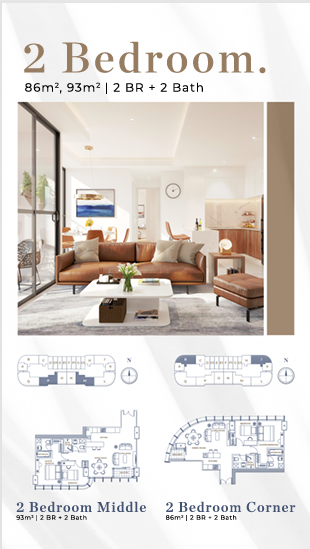 Apartemen South Quarter. South Quarter. Tipe Unit 2 Bedroom