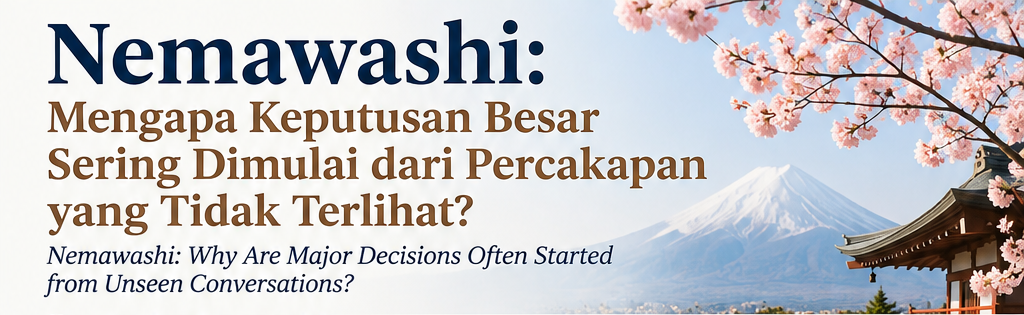 Nemawashi: Mengapa keputusan besar sering dimulai dari percakapan yang tidak terlihat?